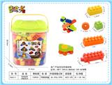 OBL10010313 - 收纳盒E款中颗粒积木350克（120PCS+)