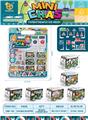 OBL10013018 - UV动物系列回力巴士车，17pcs/板