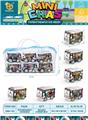 OBL10013025 - UV恐龙系列回力巴士车，6pcs/袋