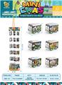 OBL10013038 - UV动物系列回力车，12pcs/筒