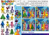 OBL10013274 - 3.5-4寸Roblox彩虹朋友3代-4 3只卡装4款