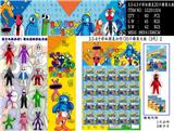 OBL10013293 - 3.5-4寸彩虹朋友3代-2 20只锡袋大板+卡片