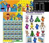 OBL10013299 - 3.5-4寸彩虹朋友2代（12款）20只锡袋大板+卡片