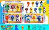 OBL10013324 - 10CM彩虹朋友POP（9款）3只盒装/3款