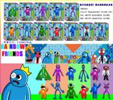 OBL10013368 - 3.5-4.5寸Roblox彩虹朋友2代（12款）单只盒装/6款