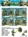 OBL10014454 - 忍者神龟带投影+武器+发射器（四款混装）