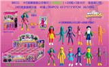 OBL10014647 - 4寸跳舞香肠公仔单只（有钥匙扣）+1对鞋+1张卡片 盲盒装12款 24只盲盒装展示盒 卡片和12款公仔、6色鞋子随机