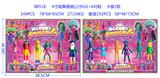 OBL10014654 - 4寸跳舞香肠公仔6只+6对鞋 卡装2款