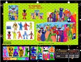 OBL10014704 - 3.5彩虹朋友B 24只锡袋展示盒