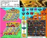 OBL10014924 - 7CM精灵球18款（加膜）12只展示盒+说明书2款