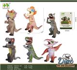 OBL10015652 - 搪胶功夫恐龙带B哨(6款混装)