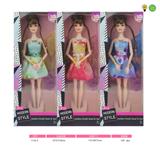 OBL10015994 - 11寸实身九关节带灯光音乐花仙子芭比娃娃多色混装