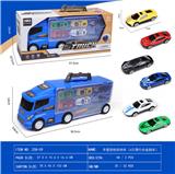 OBL10017384 - 手提货柜收纳车（6只滑行合金跑车）