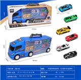 OBL10017385 - 手提货柜收纳车（6只滑行合金赛车）