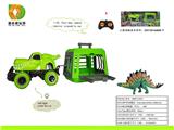 OBL10018889 - 捕捉恐龙计划之1:43鳄鱼遥控车拖带小笼，可滑行，车底带灯光，（不包电，2xAA）