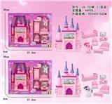 OBL10019078 - 城堡（带灯光音乐包电）配小马，家具