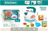 OBL10020819 - 过家家小家电厨房玩具智能蒸汽水壶套装(二色混装)