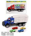 OBL10022263 - 惯性拖头车箱装4只赛车