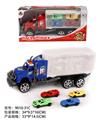OBL10022264 - 惯性拖头车箱装4只赛车
