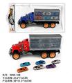 OBL10022303 - 惯性拖头车厢拖6只赛车（合金）