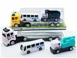 OBL10022529 - 惯性拖头车载滑行巴士回力工程车