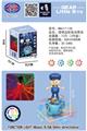 OBL10023594 - 透明齿轮电动男孩带灯光音乐