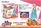 OBL10024532 - 电动齿轮小丑鱼+冰雪公主  （带音乐+灯光）2色混装