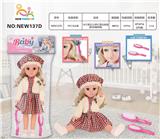 OBL10025693 - 18寸英文12声IC芭比娃娃（配玫瑰梳镜）