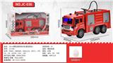 OBL10028104 - 25CM惯性灯光音乐消防喷水车（按压喷水）