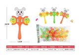 OBL10028182 - 卡通兔头摇铃（10只装）