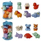 OBL10029222 - PVC圆筒收纳袋6只浴室动物