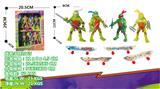 OBL10029813 - 4款/忍者神龟/配合金滑板