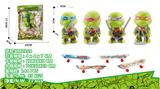 OBL10029859 - 4款/QQ忍者神龟/配合金滑板