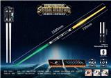 OBL10032422 - 七色可伸缩双头灯太空武器电动光剑（灯光+声音）