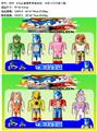 OBL10035957 - 8-9CM虚拟世界索尼克公仔 4只卡装2款