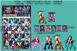 OBL10036053 - 4寸魔兽中学公仔单只+1张卡片 胶袋装4款 16只大板 卡片和4款公仔随机