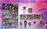 OBL10036098 - 3.5寸怪奇物语公仔单只+1张卡片 胶袋装6款 20只大板 卡片和6款公仔随机