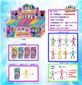 OBL10036201 - 4寸跳舞香肠公仔单只公仔+鞋子18只盲盒展示盒装（1款）带铁线 环保材质