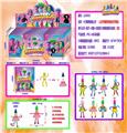 OBL10036210 - 4寸跳舞香肠公仔单只公仔+鞋子+衣服+仿真发24袋锡袋展示盒装(1款)带铁线  环保材质
