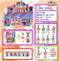 OBL10036212 - 4寸跳舞香肠公仔单只公仔+鞋子+衣服+仿真发+2张卡片24袋锡袋展示盒装(1款)带铁线  环保材质