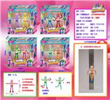 OBL10036214 - 4寸跳舞香肠公仔2只公仔+鞋子盒装 (4款)(装磁铁)带铁线 环保材质
