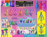 OBL10036289 - 3.5寸舞蹈香肠怪 16只盲盒展示盒