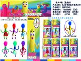 OBL10036310 - 3.5寸香肠人（变形）真头发真衣服 单只卡装/6款