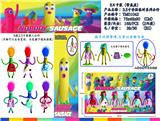 OBL10036312 - 3.5寸香肠人（变形）真头发真衣服 6只卡装1款