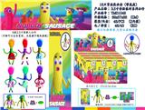 OBL10036318 - 3.5寸香肠人（变形）真头发真衣服 16只盲盒展示盒+卡片