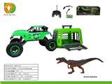 OBL10041599 - 捕捉恐龙计划之1:12大吉普遥控车捕捉异特龙，车身包电，用7.4V锂电池和USB线, 遥控器不包电，2xAA
