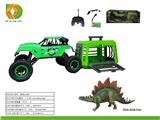 OBL10041613 - 捕捉恐龙计划之1:12大吉普遥控车捕捉剑龙，车身包电，用7.4V锂电池和USB线, 遥控器不包电，2xAA