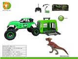 OBL10041622 - 捕捉恐龙计划之1:12大吉普遥控车捕捉肿头龙，笼子带IC包电3xAG13，车身包电，用7.4V锂电池和USB线,遥控器不包电，2xAA