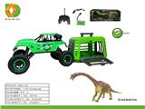 OBL10041640 - 捕捉恐龙计划之1:12大吉普遥控车捕捉雷龙，笼子带IC包电3xAG13，车身包电，用7.4V锂电池和USB线,遥控器不包电，2xAA