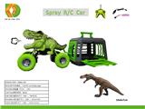 OBL10041642 - 捕龙系列之1:24恐龙遥控车拖带霸王龙带喷雾功能，车身包电，遥控器不包电